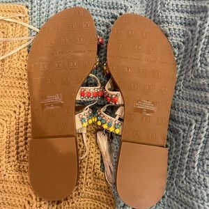 Ivanka Trump Women's Monday Flat Ring Toe Gladiator Sandal